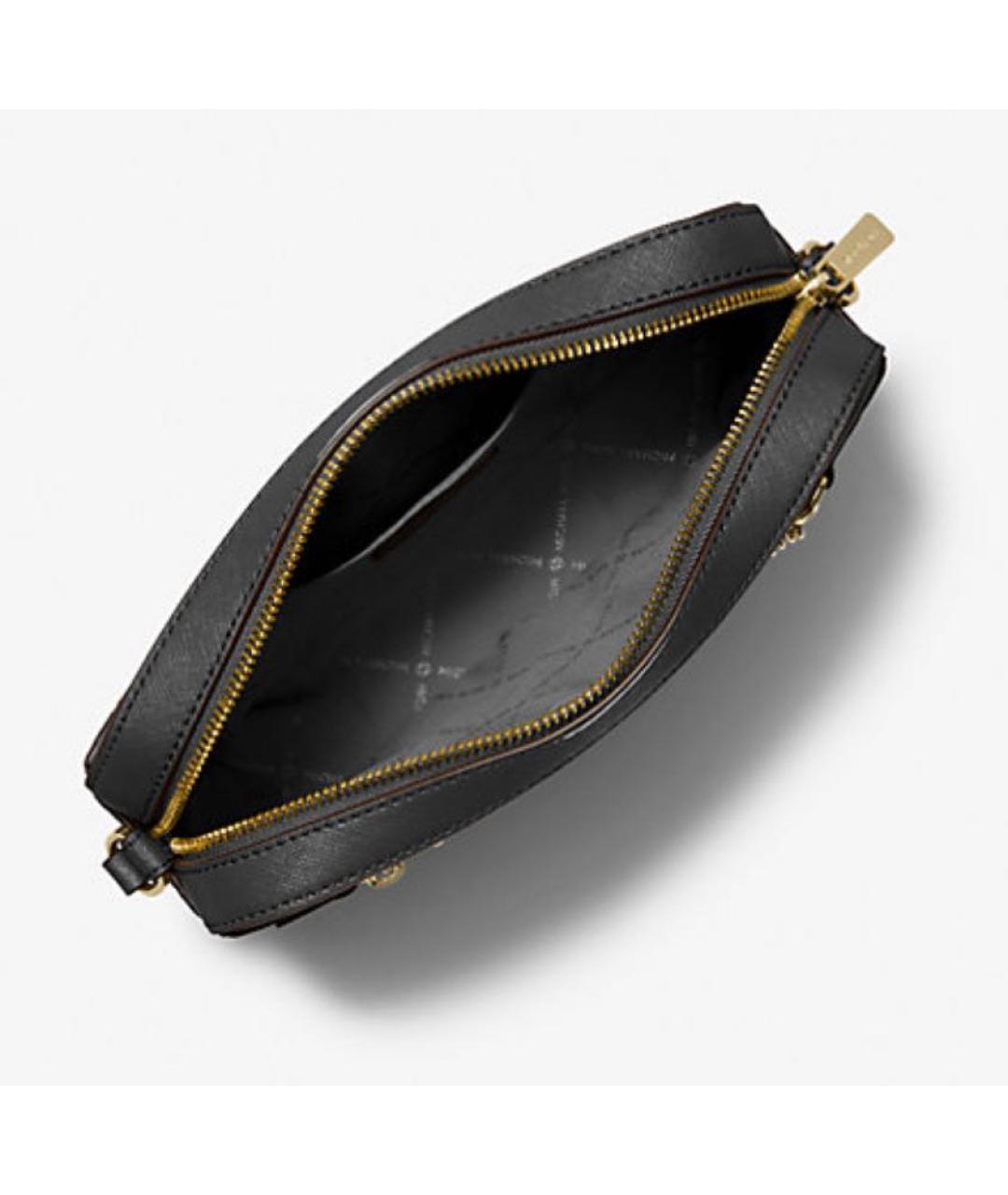 MICHAEL KORS Черная кожаная сумка через плечо, фото 3