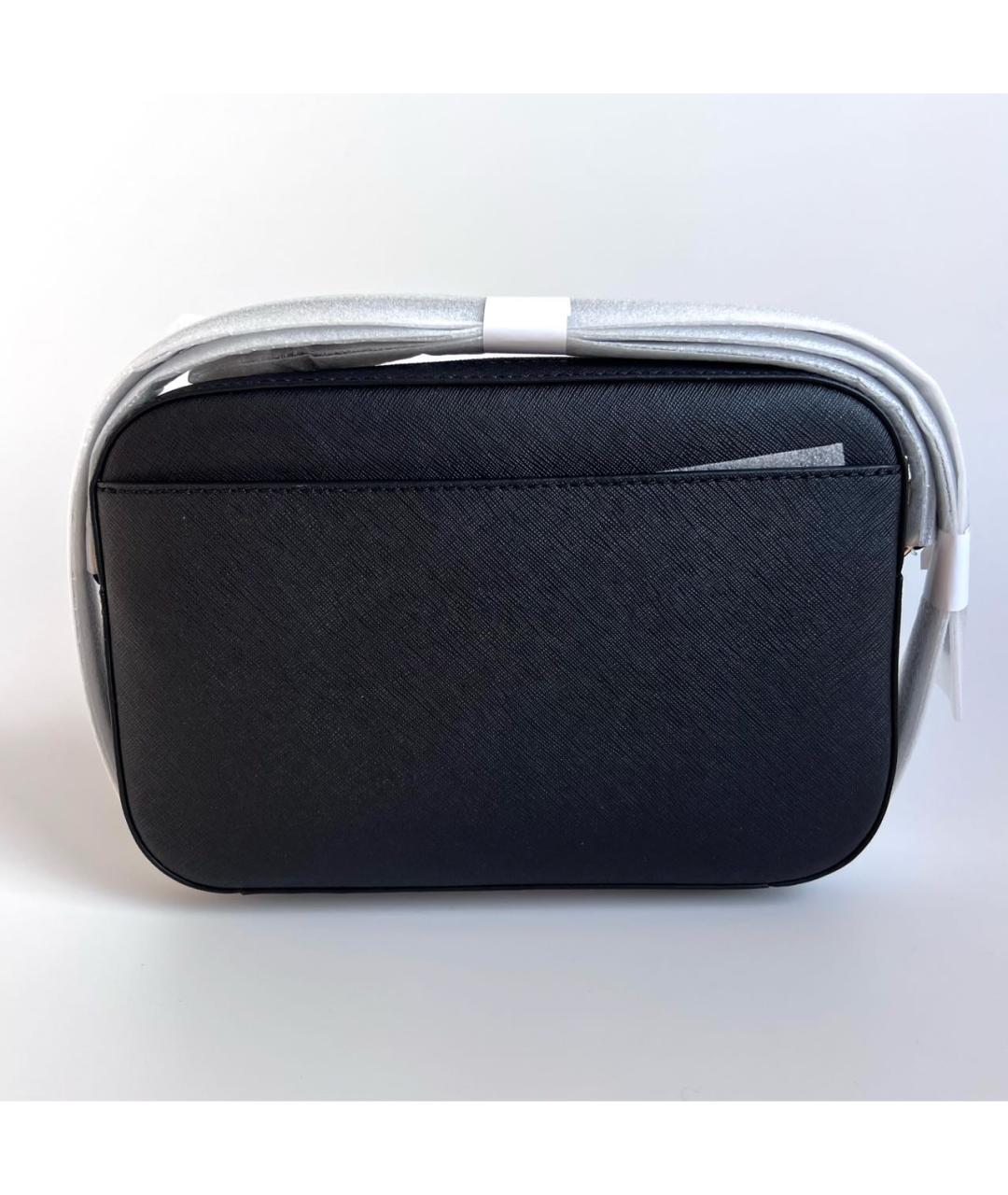 MICHAEL KORS Черная кожаная сумка через плечо, фото 5