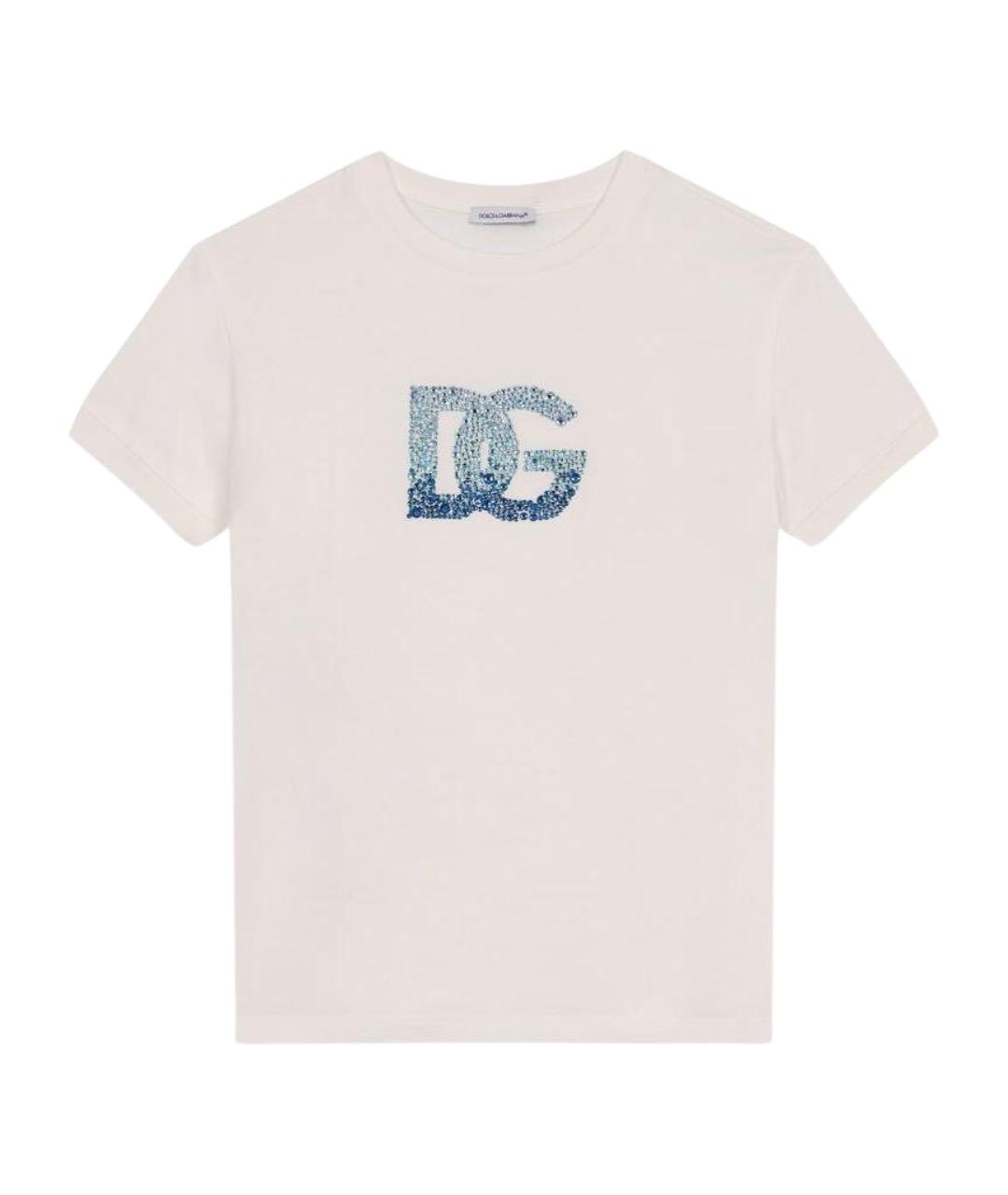 DOLCE&GABBANA Белый хлопковый детская футболка / топ, фото 1