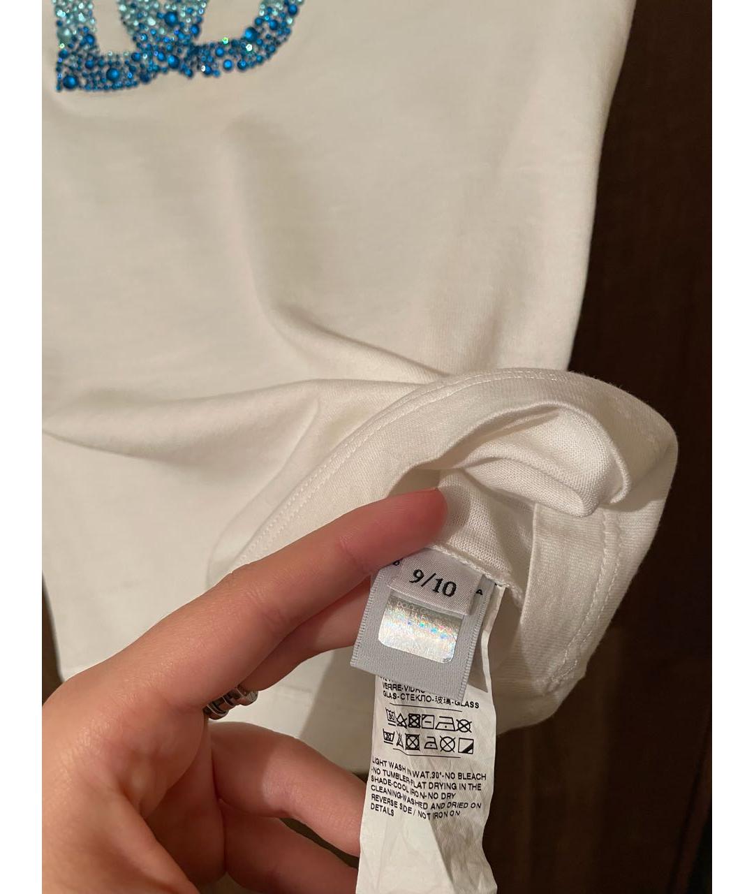 DOLCE&GABBANA Белый хлопковый детская футболка / топ, фото 5