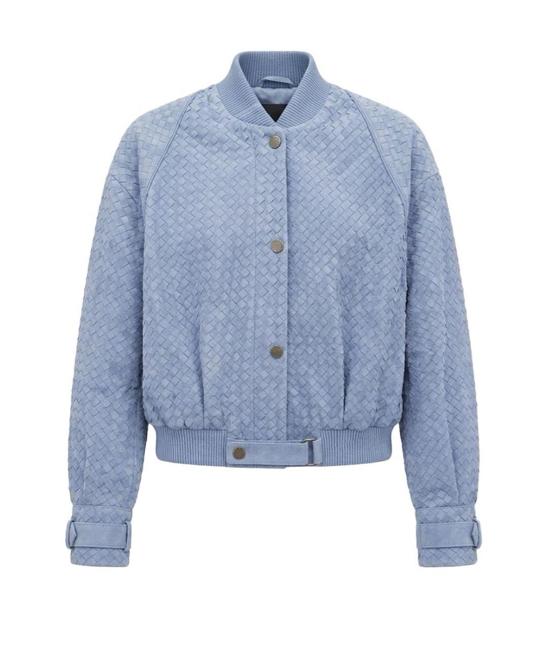 HAIKURE Голубая замшевая куртка, фото 1