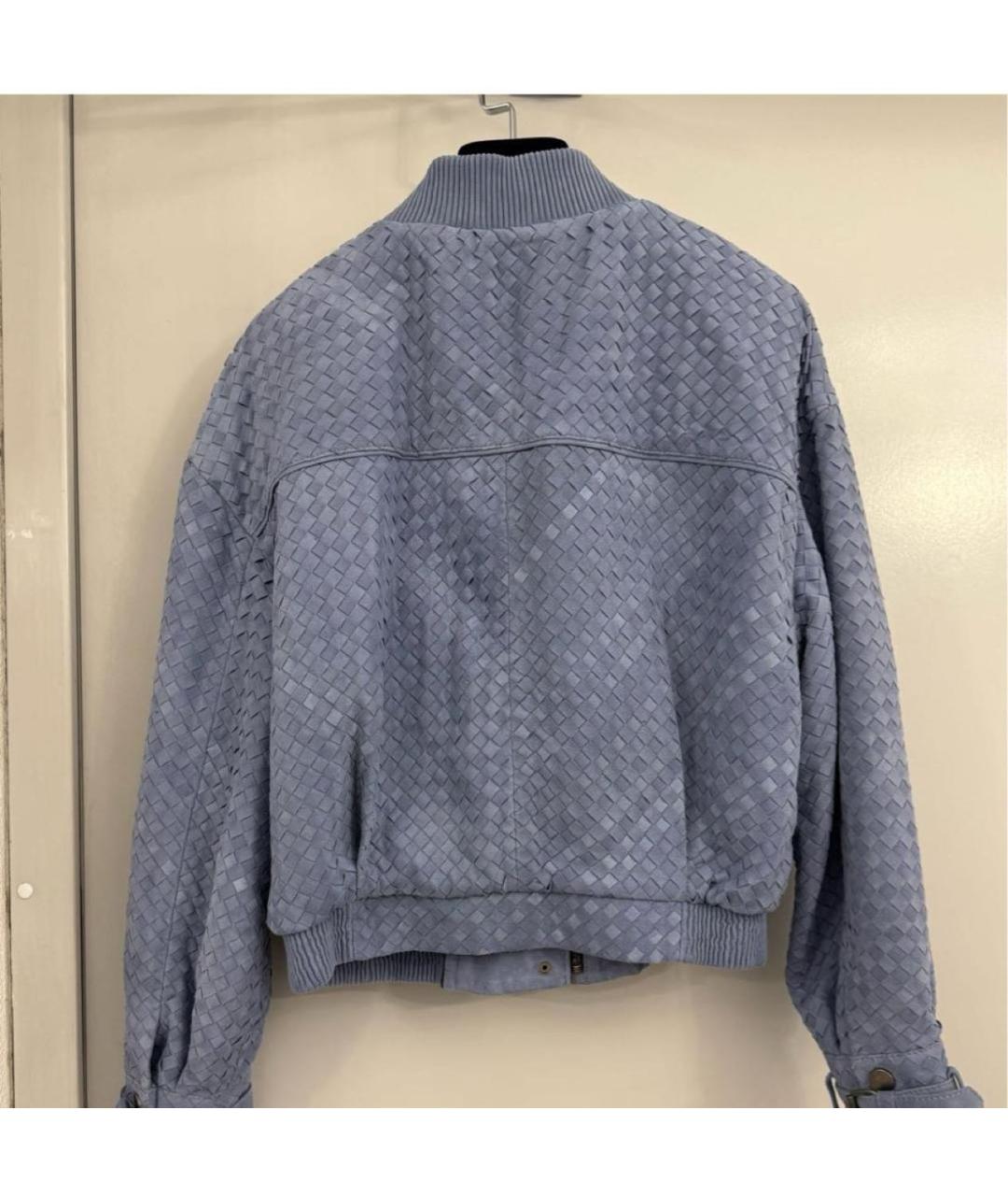 HAIKURE Голубая замшевая куртка, фото 2