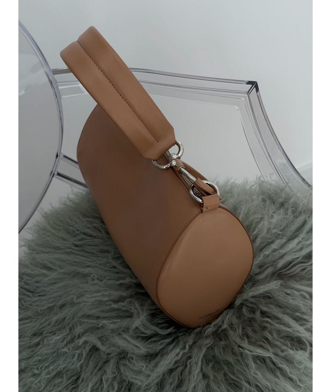 BURBERRY Бежевая кожаная сумка через плечо, фото 2