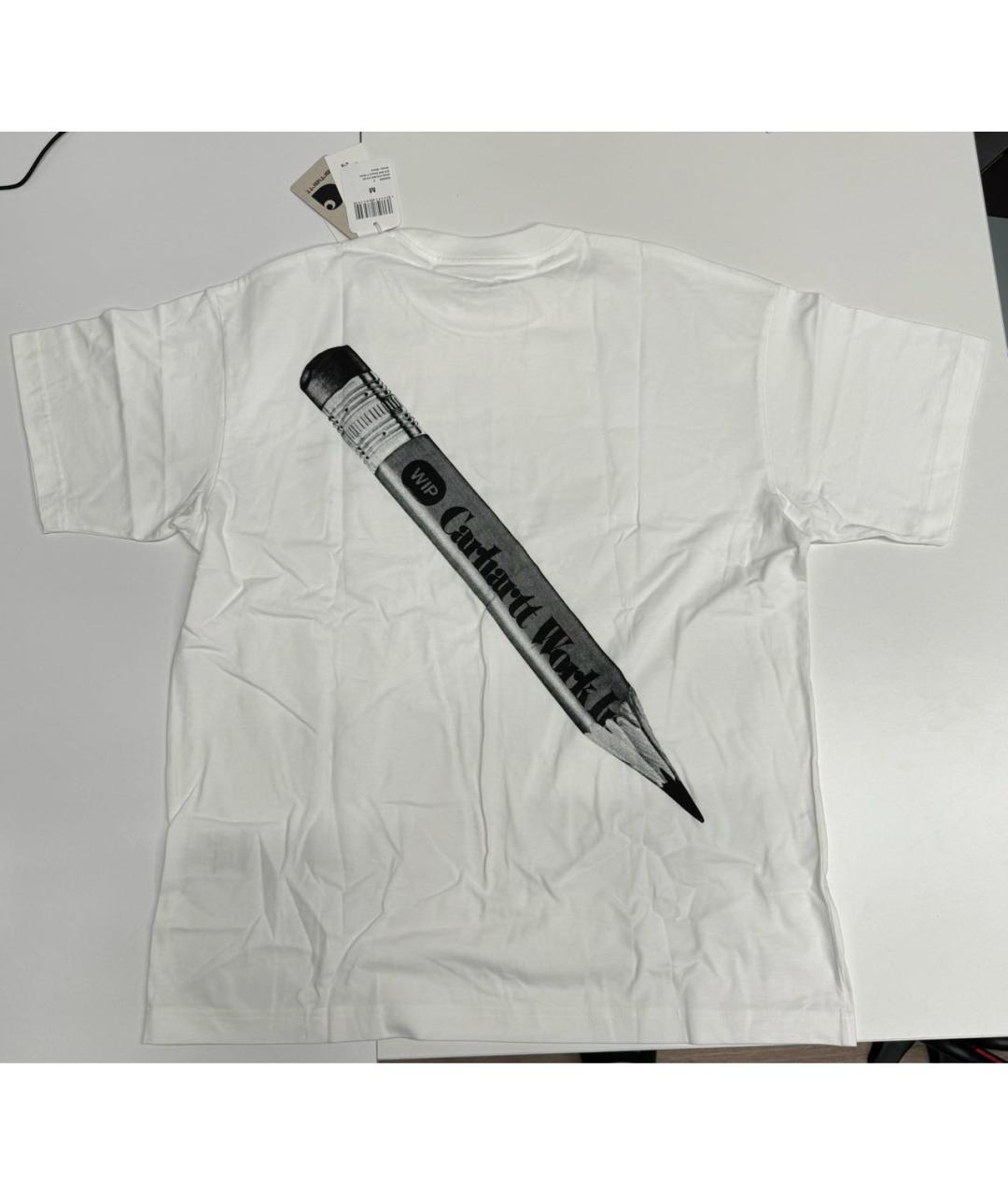 CARHARTT WIP Белая хлопковая футболка, фото 2