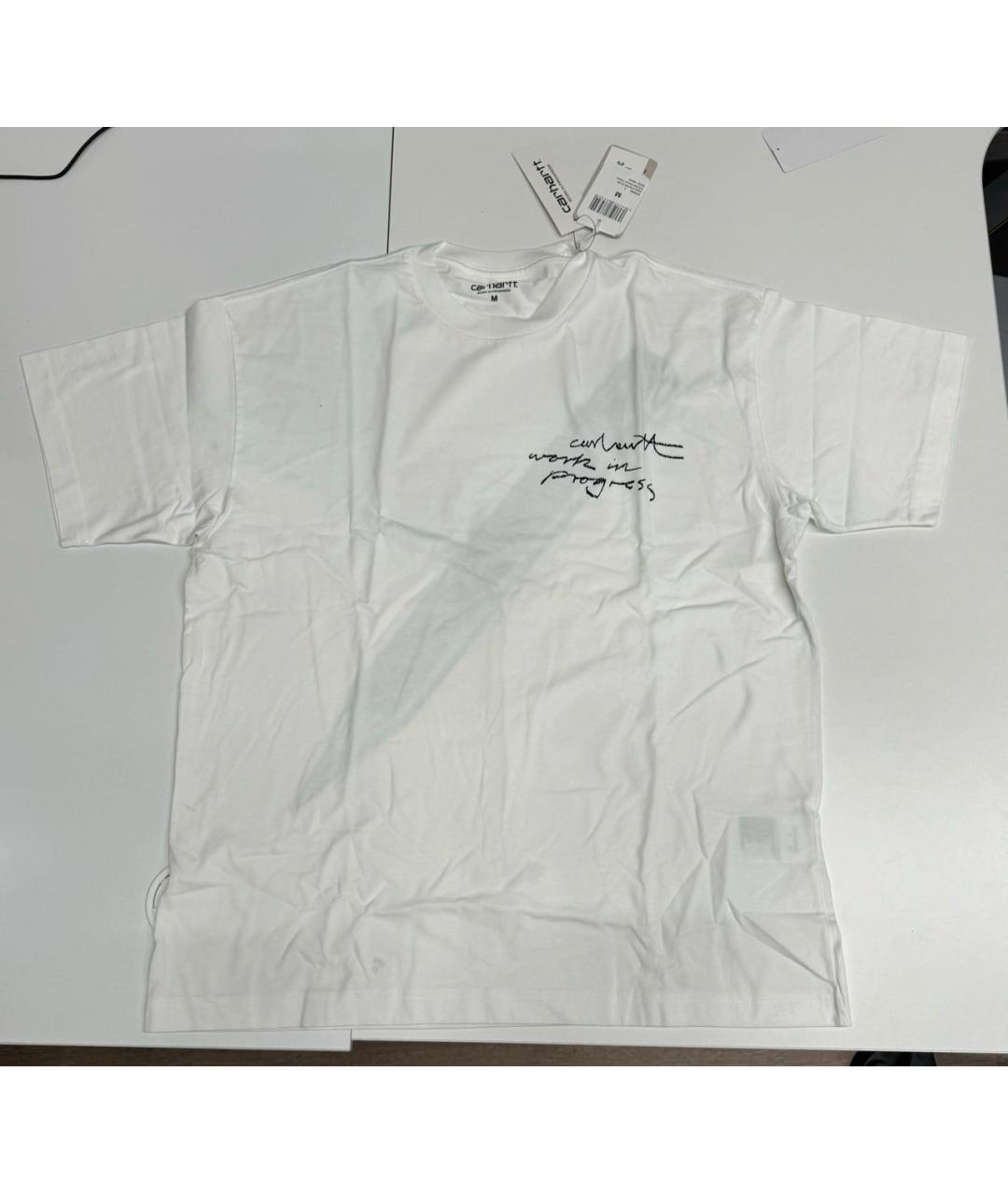 CARHARTT WIP Белая хлопковая футболка, фото 4