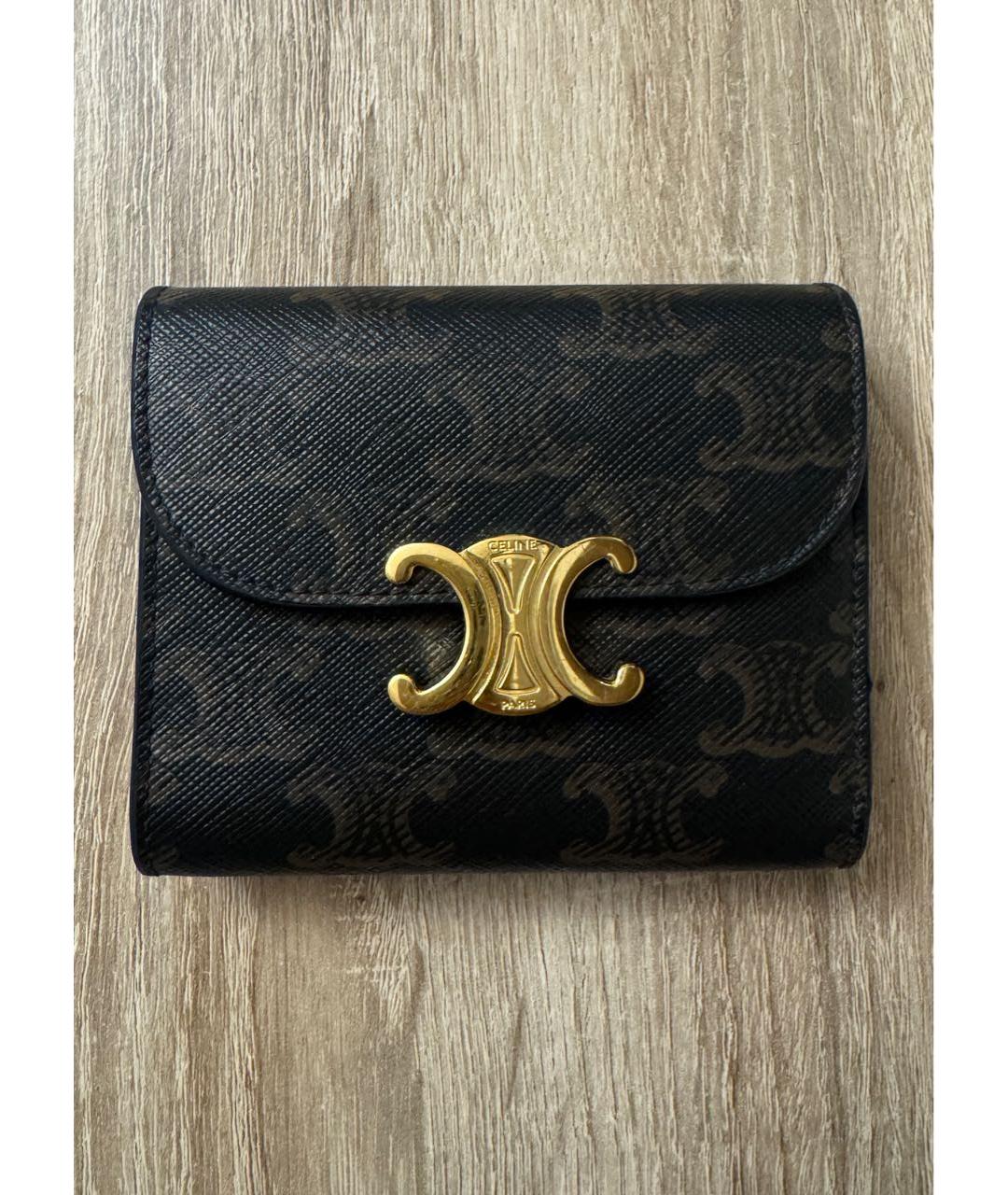 CELINE Черный кошелек, фото 8