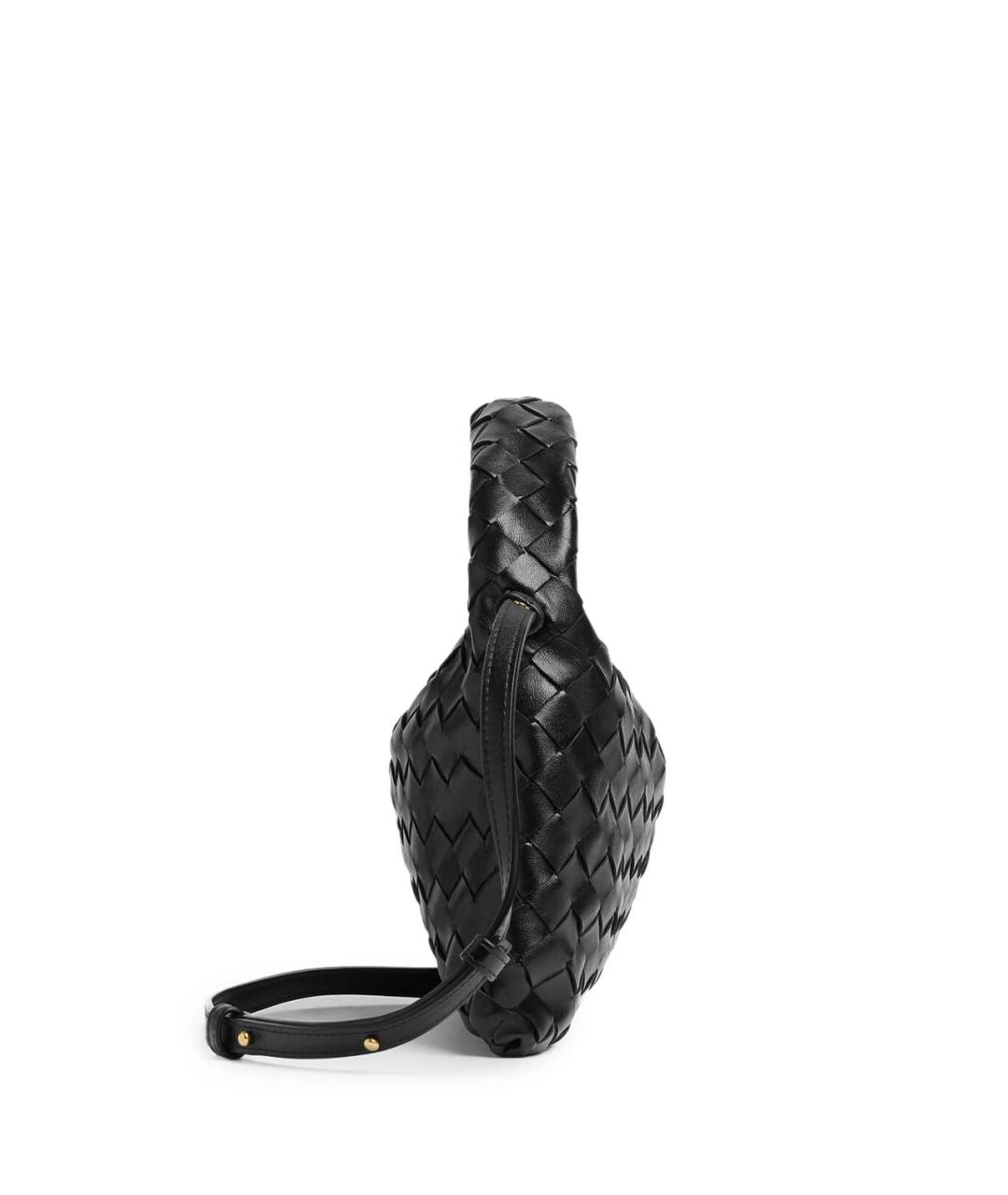 BOTTEGA VENETA Черная кожаная сумка с короткими ручками, фото 6