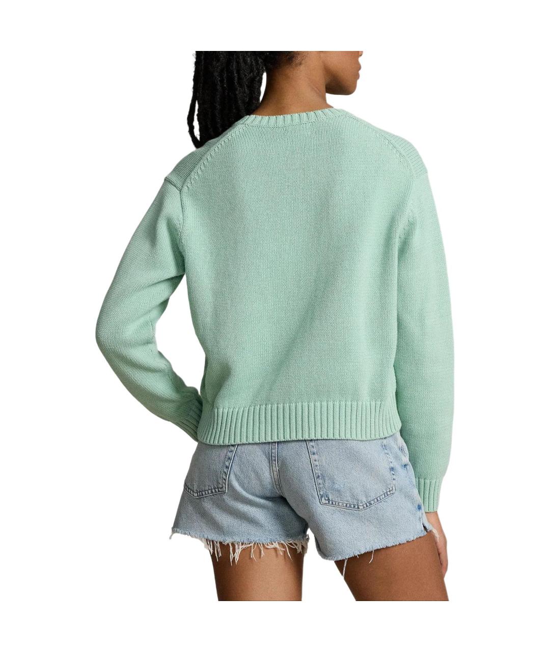 POLO RALPH LAUREN Зеленый джемпер / свитер, фото 4