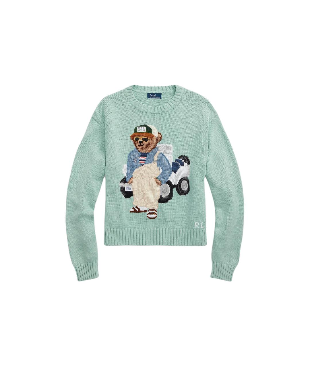 POLO RALPH LAUREN Зеленый джемпер / свитер, фото 5