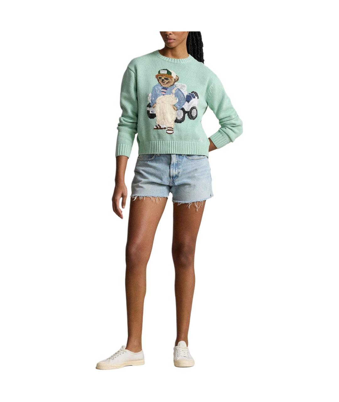 POLO RALPH LAUREN Зеленый джемпер / свитер, фото 2