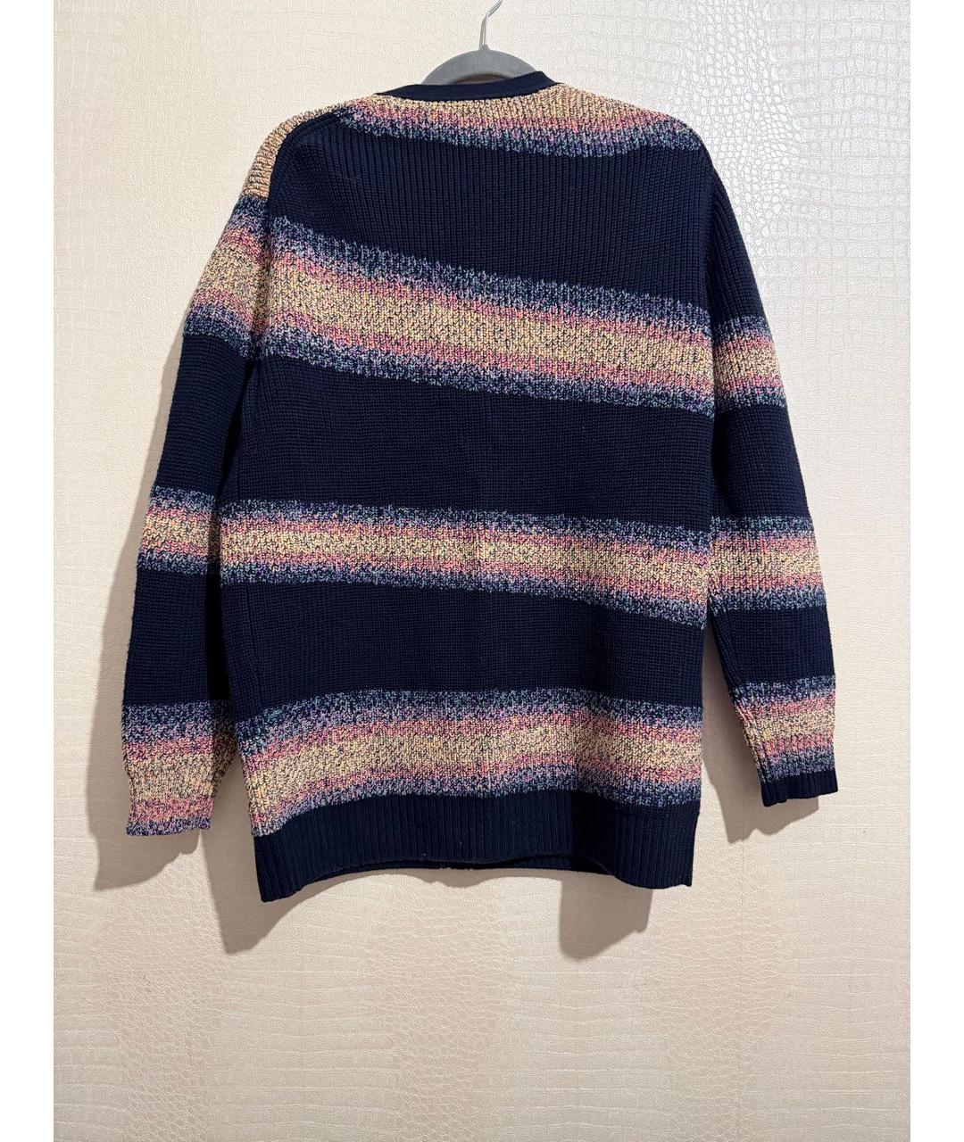 KENZO Темно-синий шерстяной кардиган, фото 2