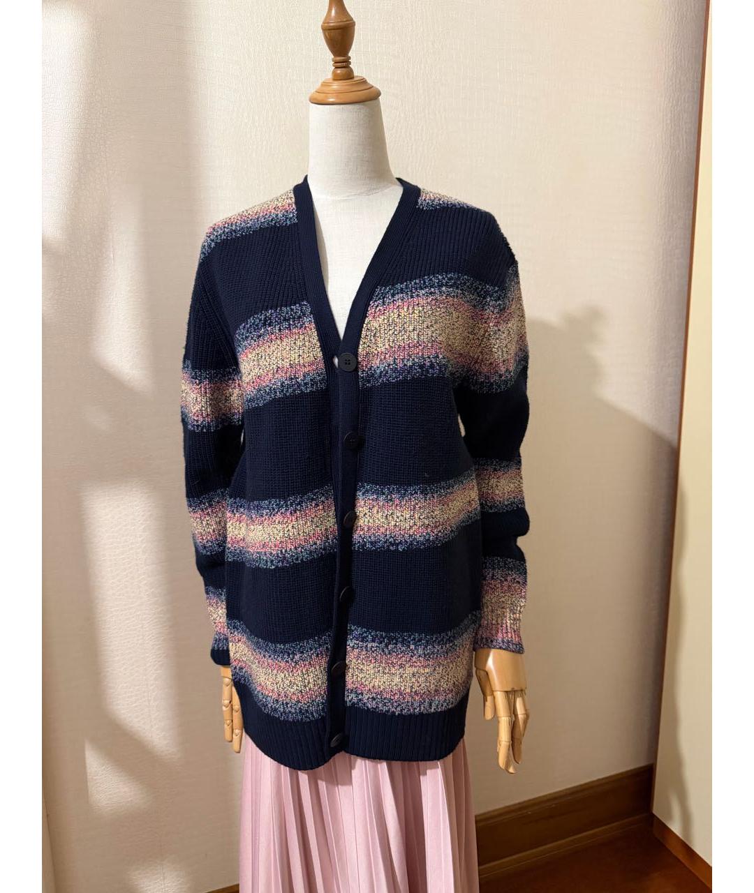 KENZO Темно-синий шерстяной кардиган, фото 4