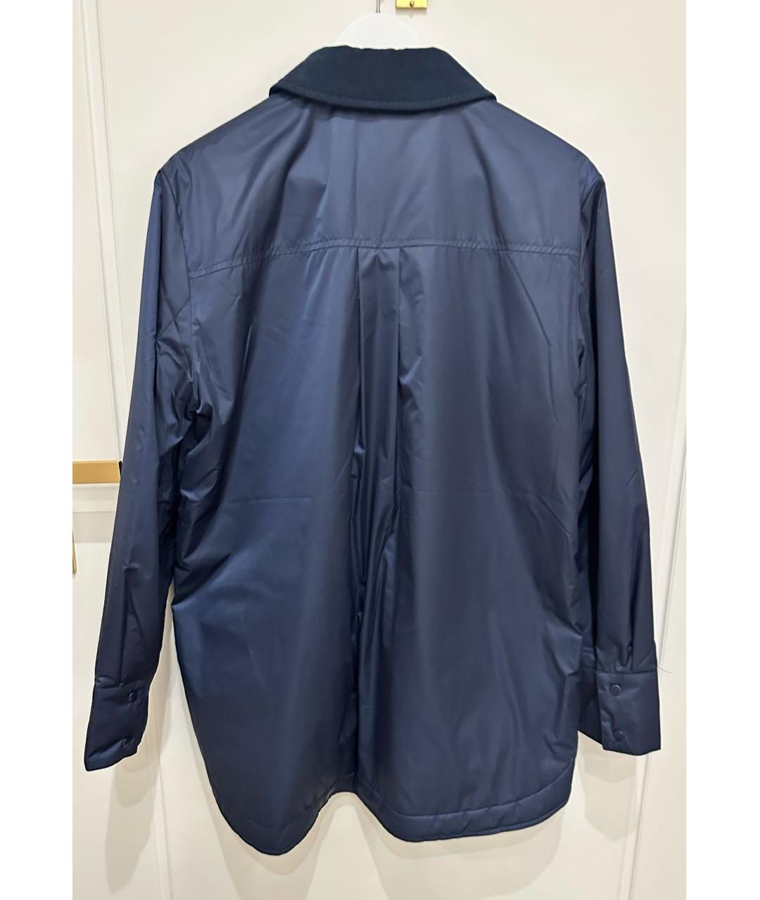 MAX&CO Темно-синяя полиэстеровая куртка, фото 4