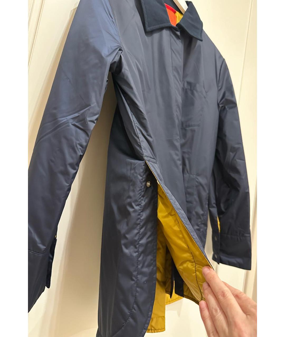 MAX&CO Темно-синяя полиэстеровая куртка, фото 3