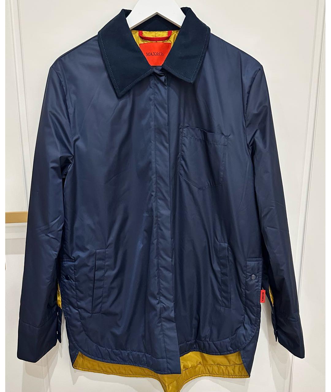 MAX&CO Темно-синяя полиэстеровая куртка, фото 7