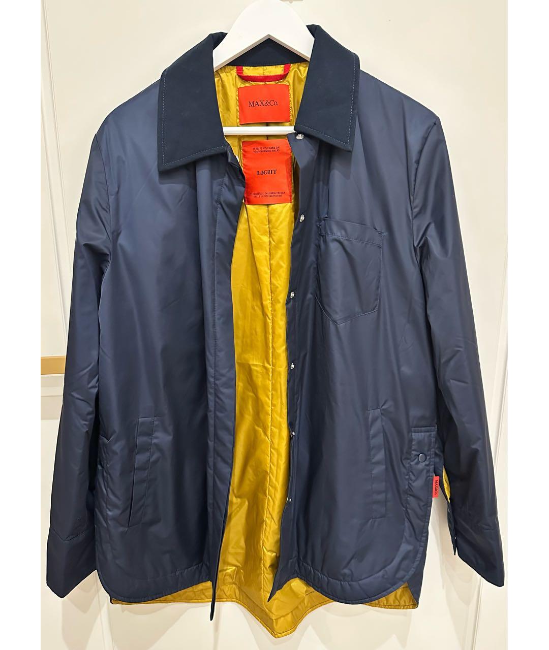 MAX&CO Темно-синяя полиэстеровая куртка, фото 2