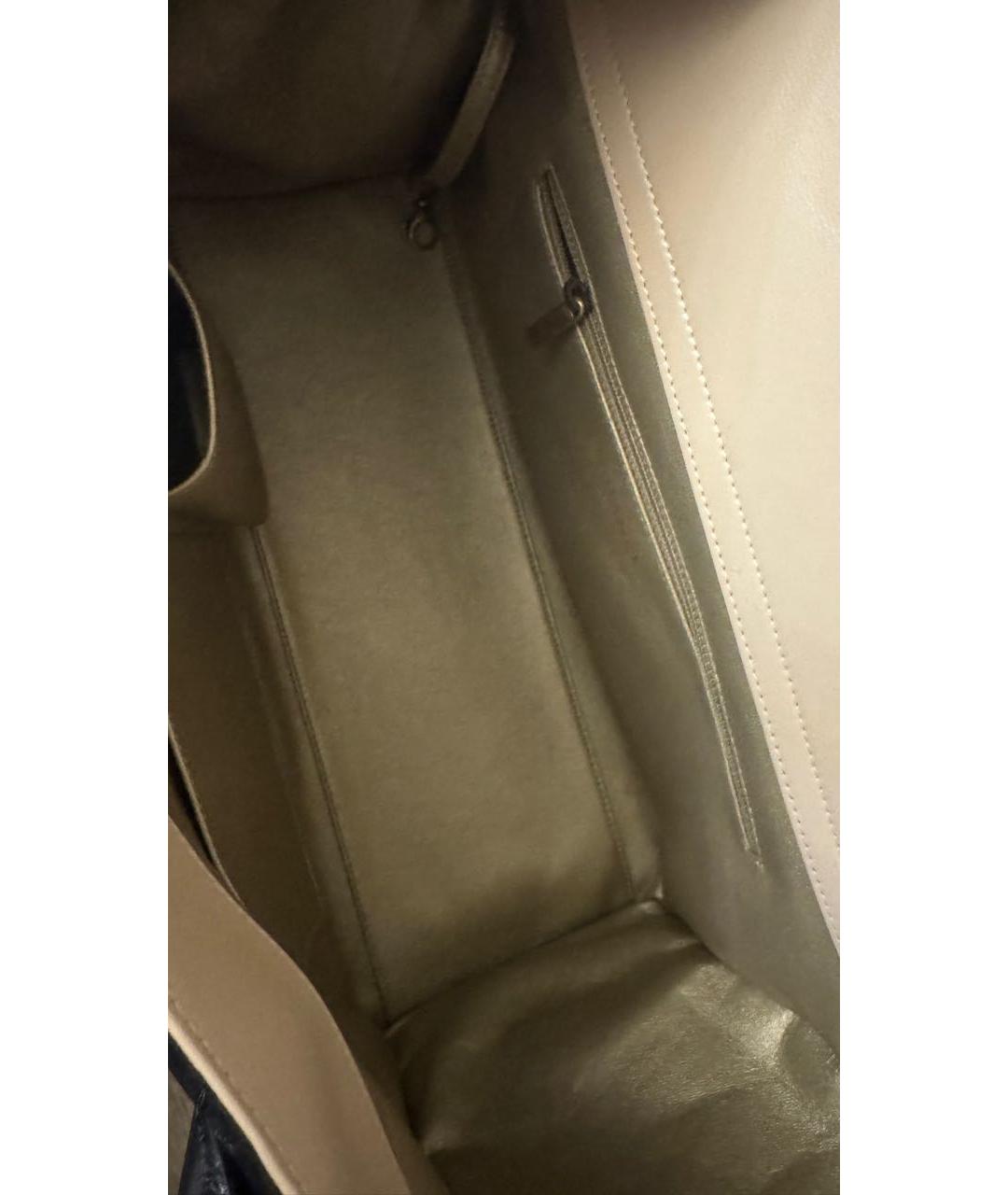 CHANEL Черная кожаная сумка тоут, фото 8