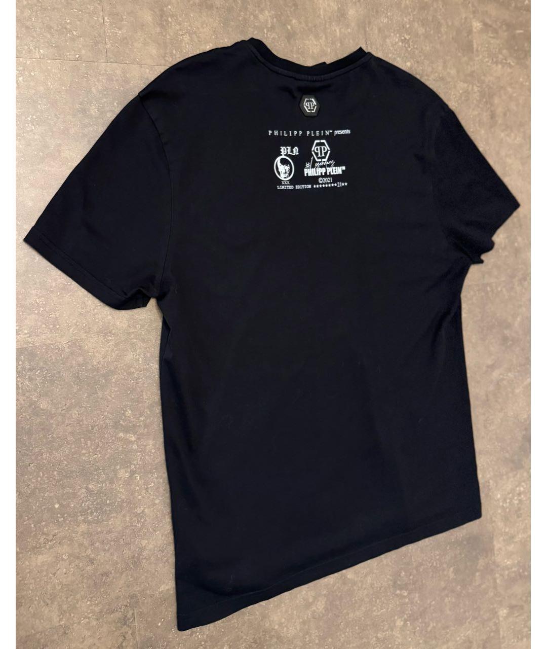 PHILIPP PLEIN Черная хлопковая футболка, фото 6
