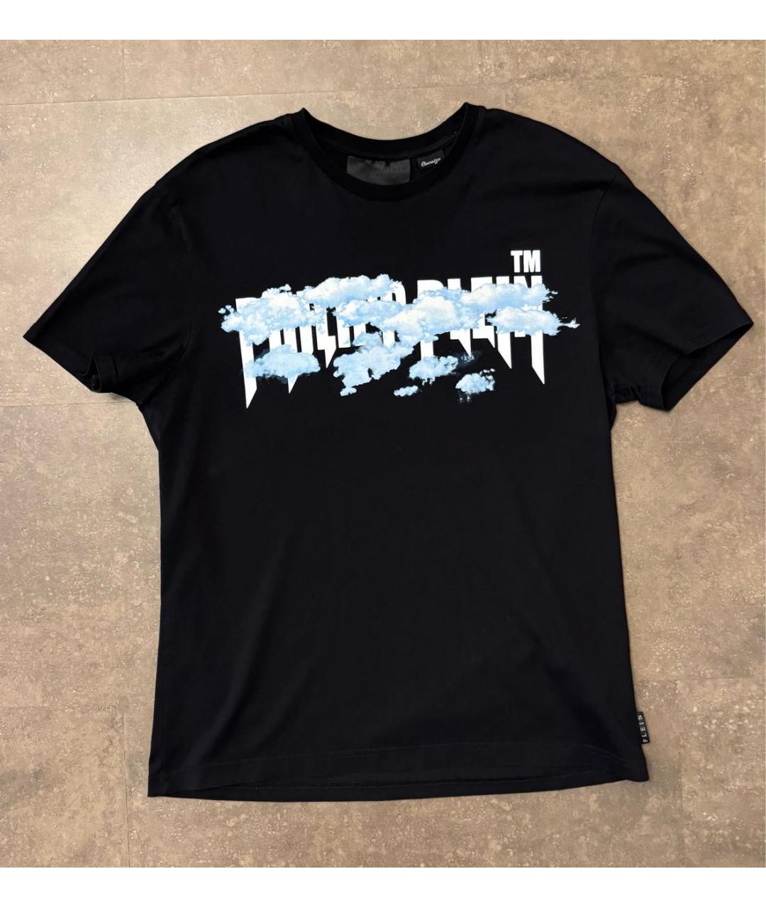 PHILIPP PLEIN Черная хлопковая футболка, фото 2