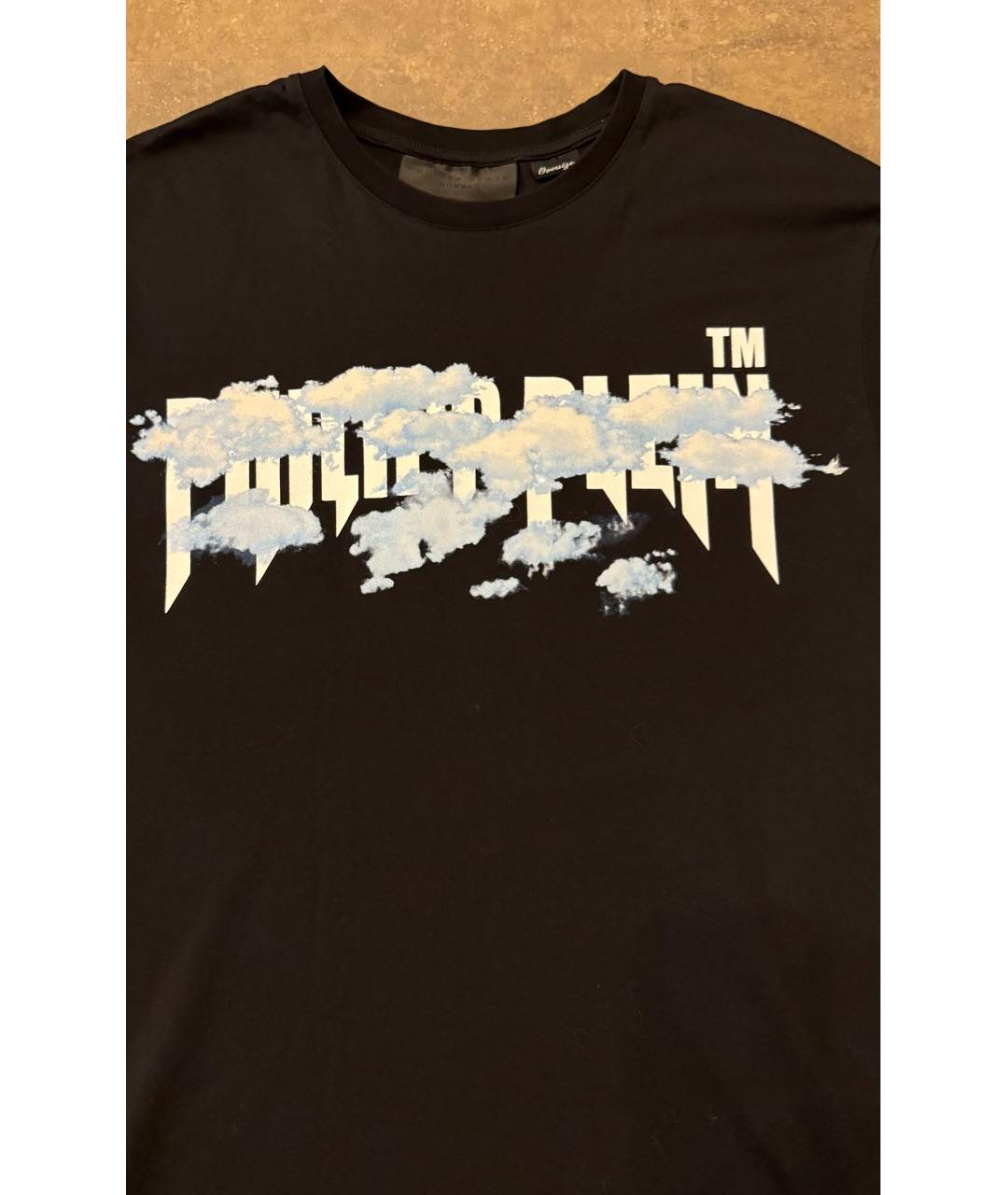 PHILIPP PLEIN Черная хлопковая футболка, фото 3