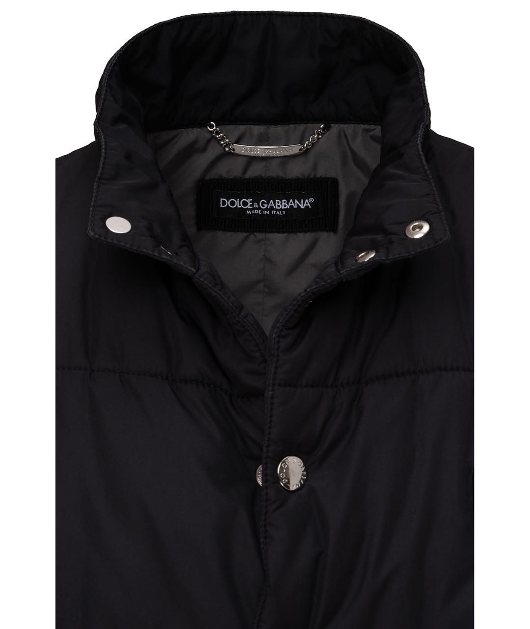 DOLCE&GABBANA Черный полиэстеровый жилет, фото 3