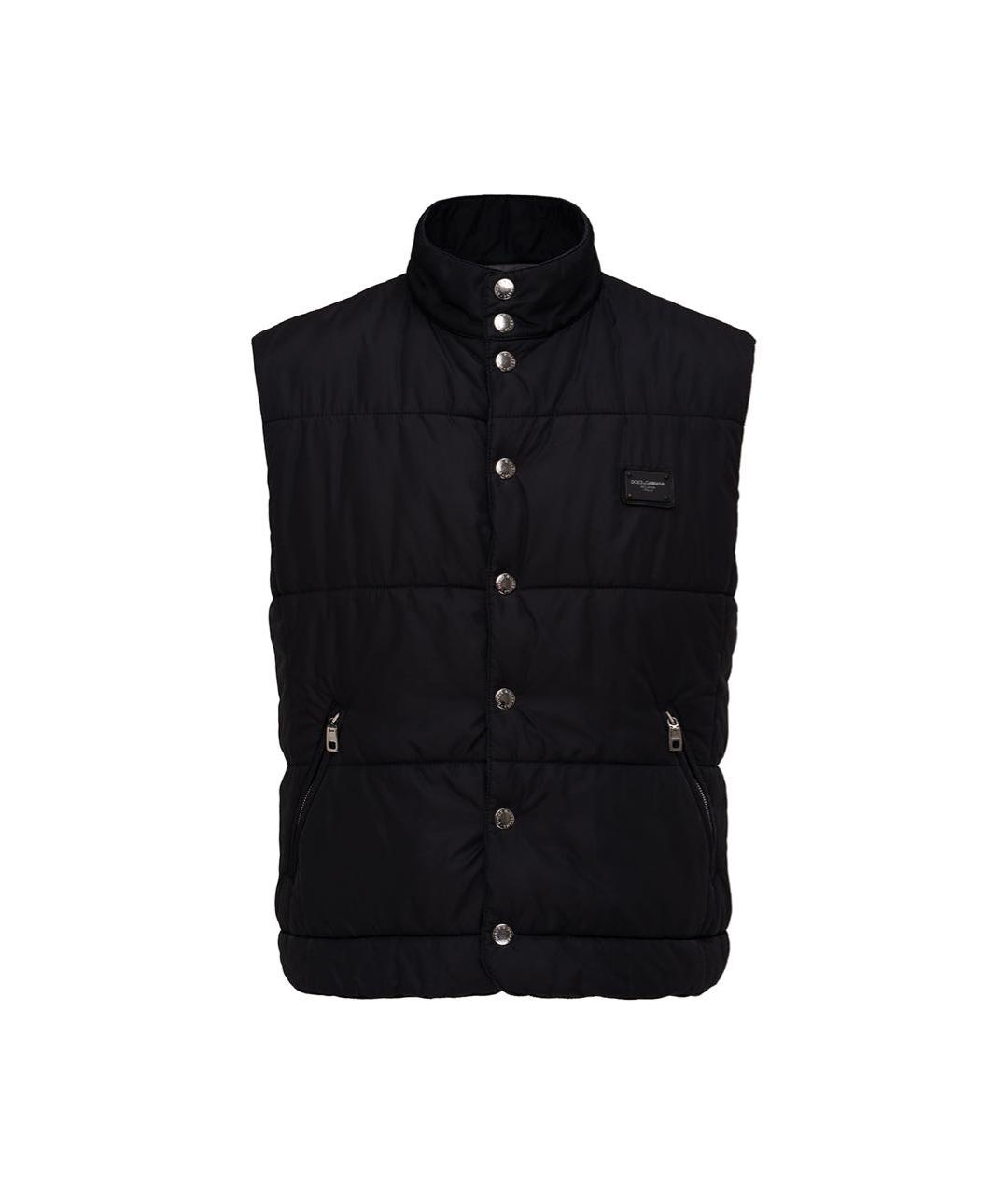 DOLCE&GABBANA Черный полиэстеровый жилет, фото 1