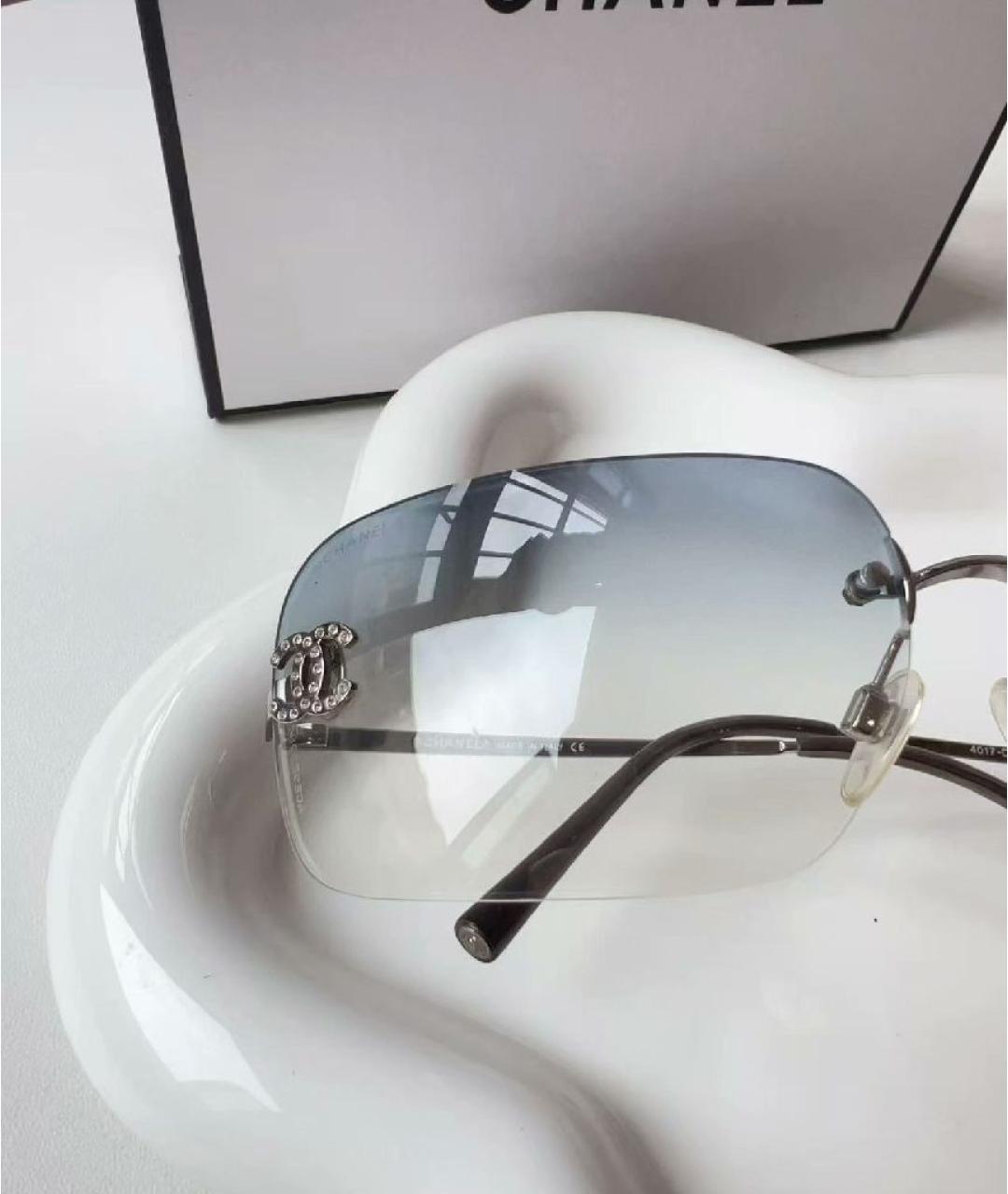 CHRISTIAN DIOR Черные металлические солнцезащитные очки, фото 2