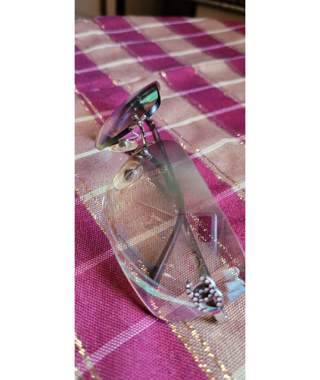 CHRISTIAN DIOR Черные металлические солнцезащитные очки, фото 3