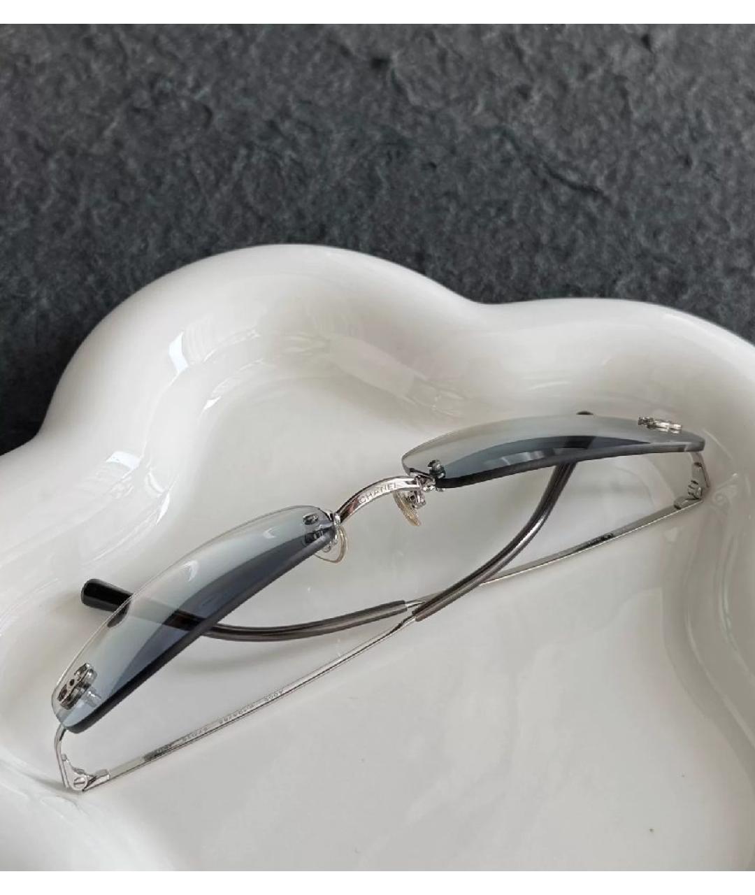 CHRISTIAN DIOR Черные металлические солнцезащитные очки, фото 4