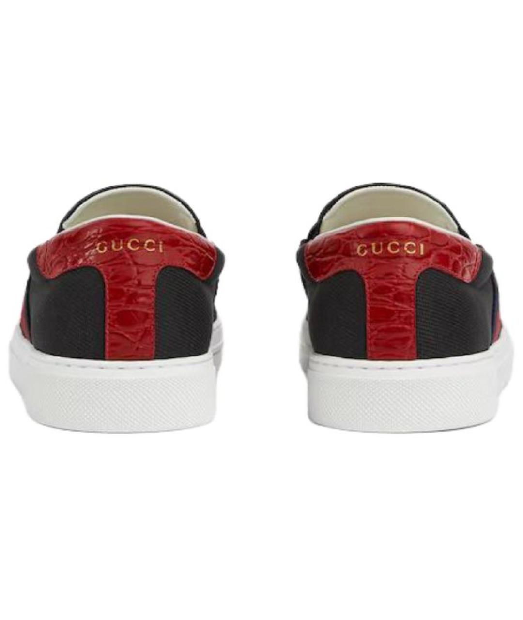 GUCCI Черные слипоны, фото 5