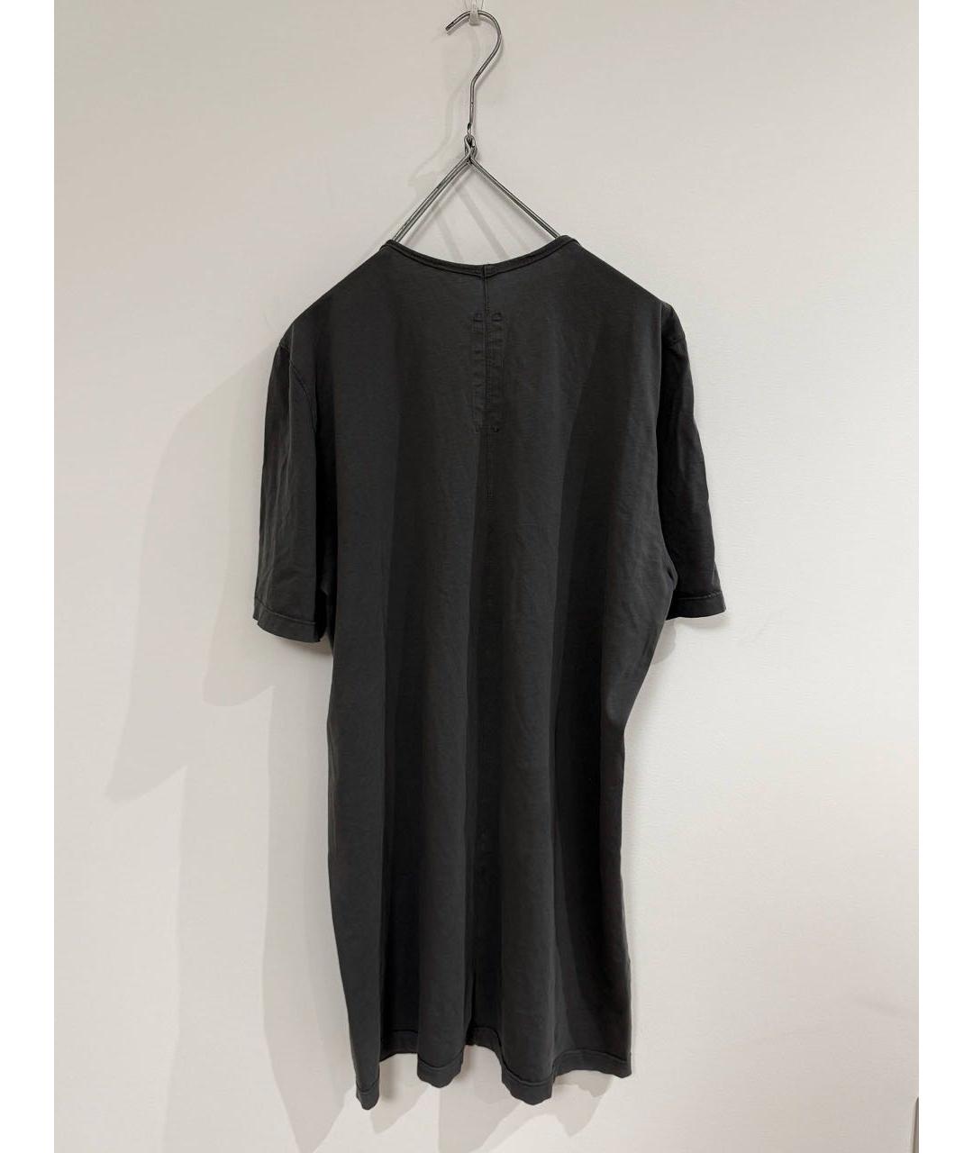 RICK OWENS DRKSHDW Черное хлопковое поло с длинным рукавом, фото 2