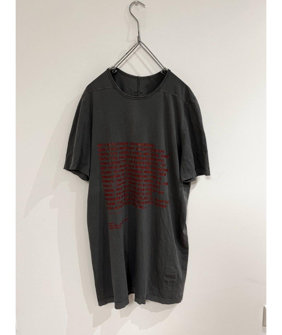 RICK OWENS DRKSHDW Черное хлопковое поло с длинным рукавом, фото 5