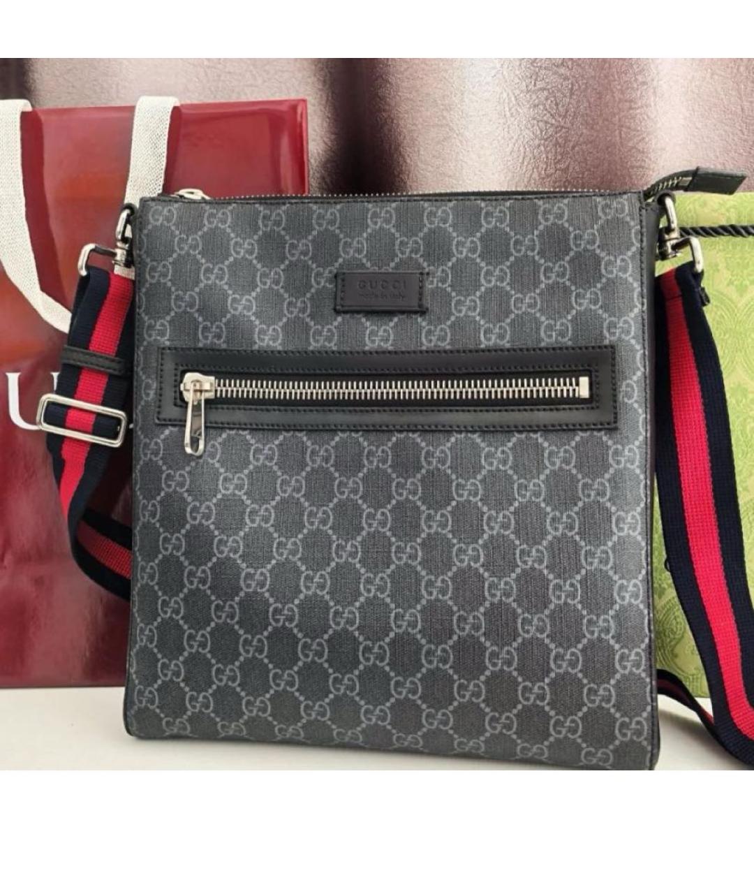 GUCCI Черная барсетка, фото 3