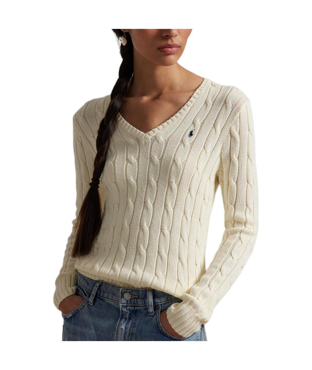 POLO RALPH LAUREN Бежевый джемпер / свитер, фото 3