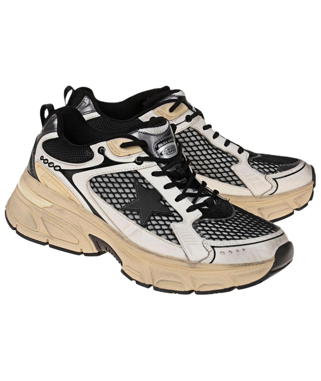 GOLDEN GOOSE DELUXE BRAND Черные кожаные кроссовки, фото 3