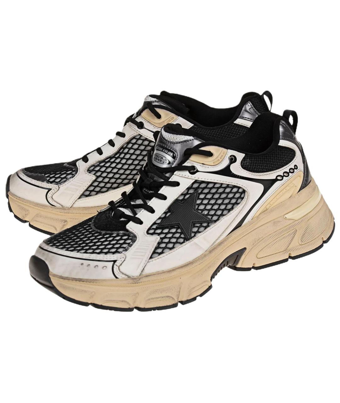 GOLDEN GOOSE DELUXE BRAND Черные кожаные кроссовки, фото 5