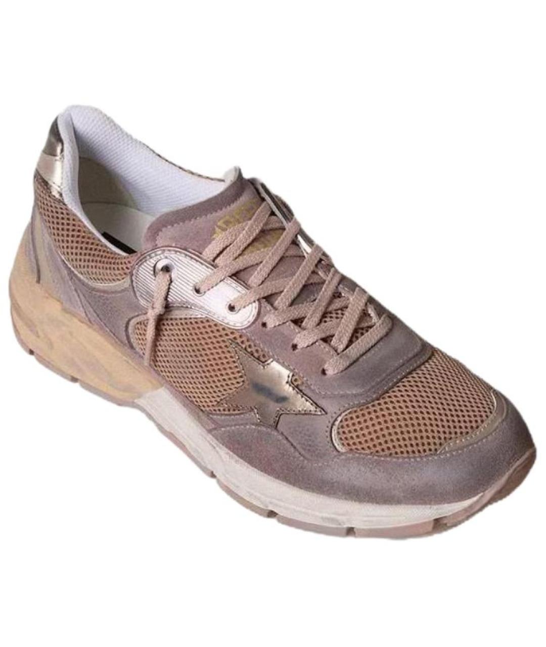 GOLDEN GOOSE DELUXE BRAND Фиолетовые текстильные низкие кроссовки / кеды, фото 3