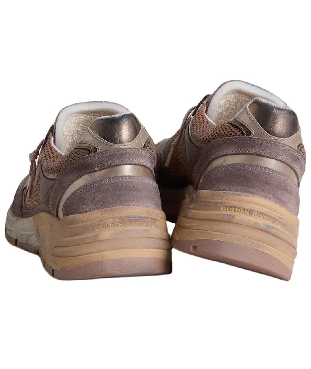 GOLDEN GOOSE DELUXE BRAND Фиолетовые текстильные низкие кроссовки / кеды, фото 5