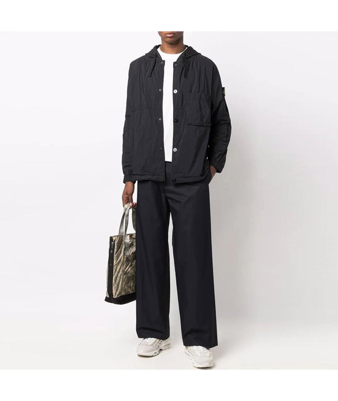 STONE ISLAND Черная куртка, фото 3