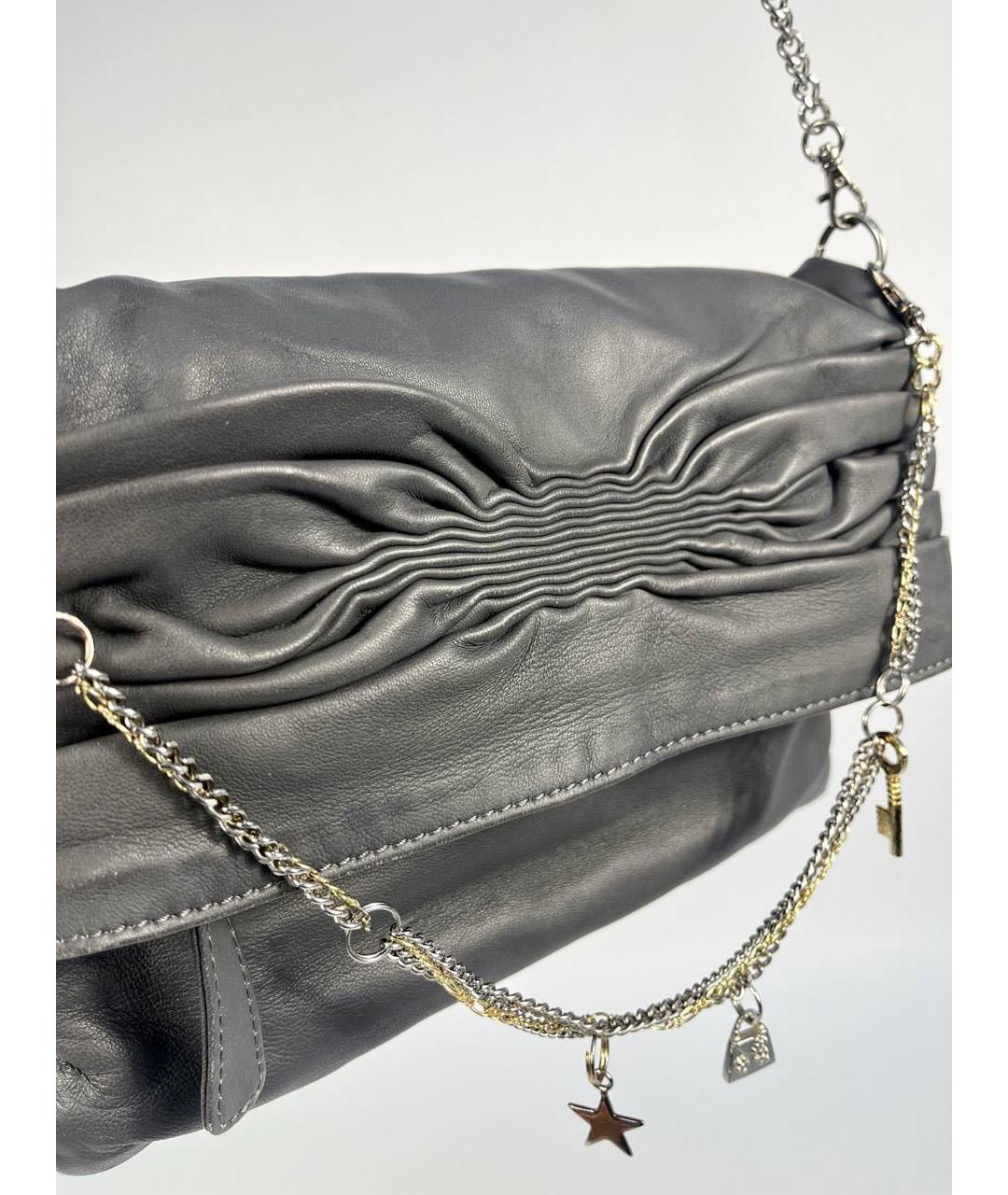 MAX&CO Серая кожаная сумка через плечо, фото 8