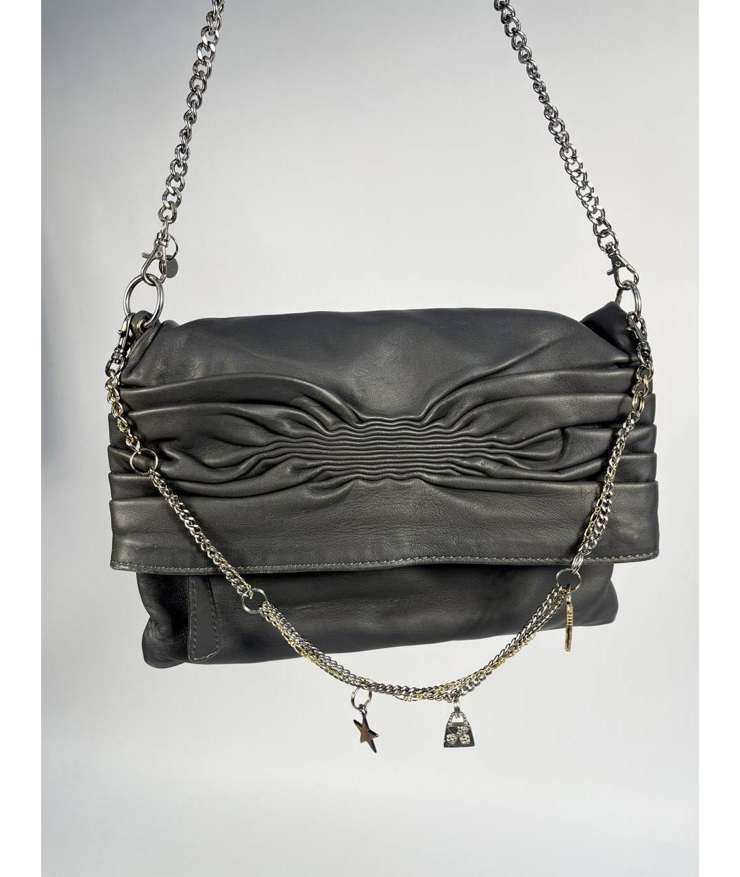 MAX&CO Серая кожаная сумка через плечо, фото 6