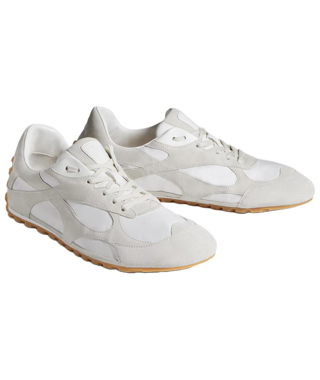 BOTTEGA VENETA Белые низкие кроссовки / кеды, фото 3