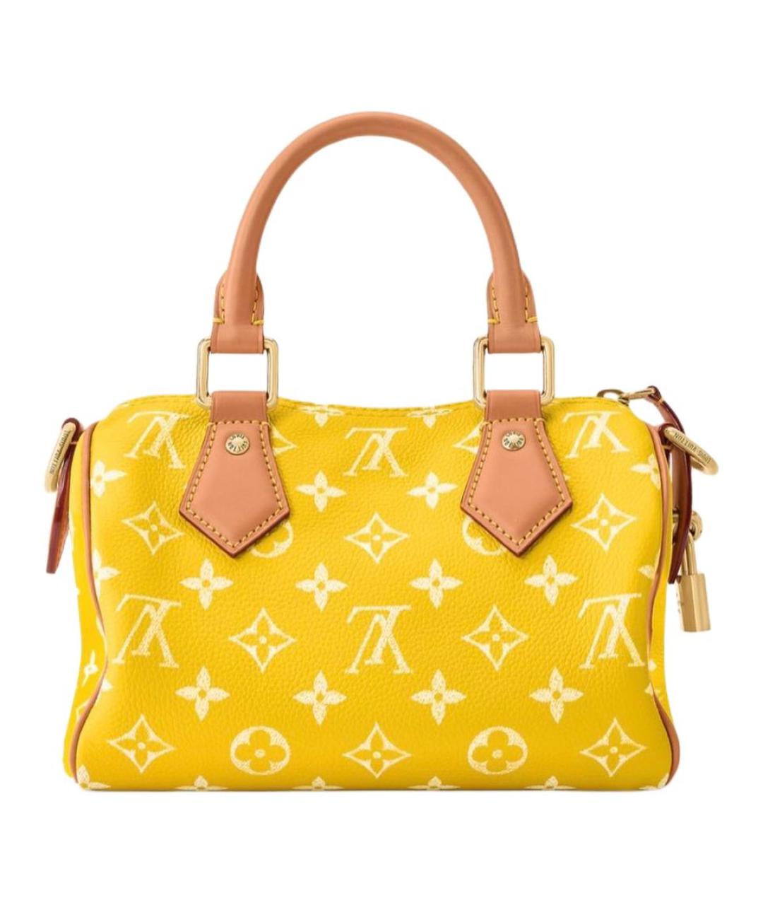 LOUIS VUITTON Желтая кожаная сумка на плечо, фото 4