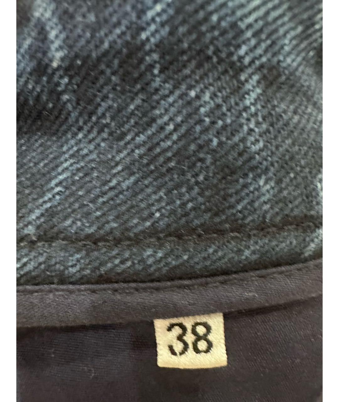 DOLCE&GABBANA Темно-синие хлопковые джинсы слим, фото 6