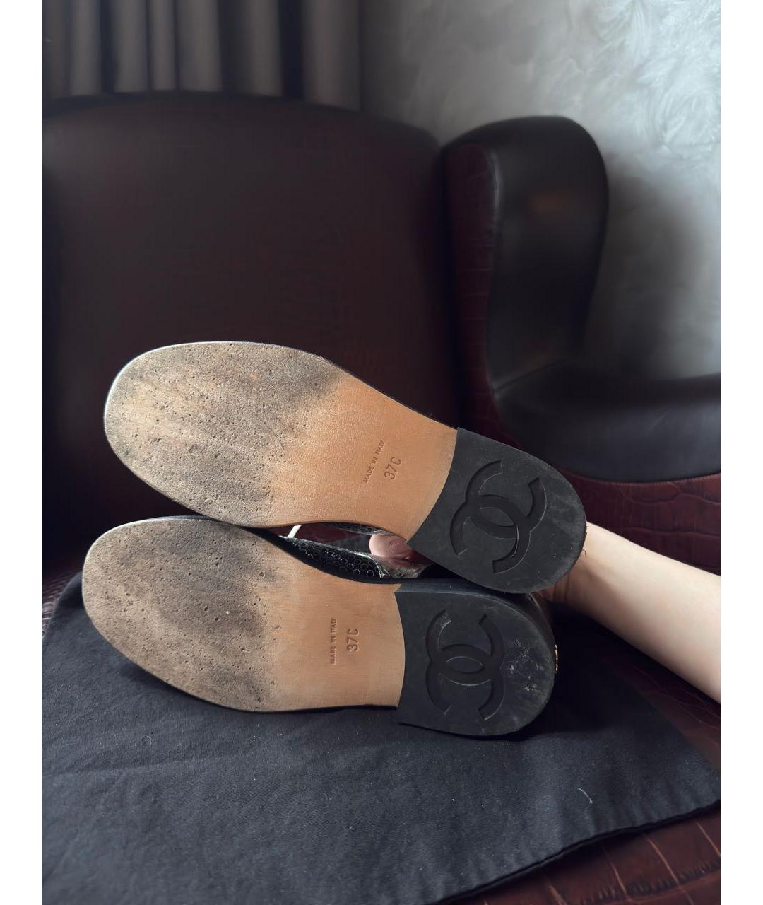 CHANEL Мульти брогги и оксфорды из лакированной кожи, фото 6