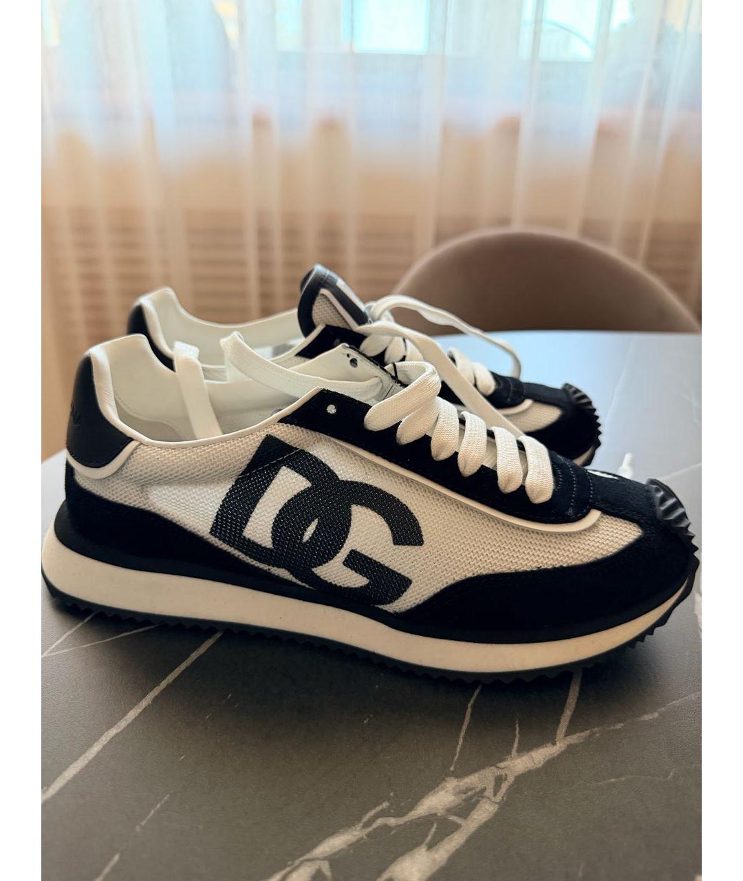 DOLCE&GABBANA Мульти текстильные кроссовки, фото 5