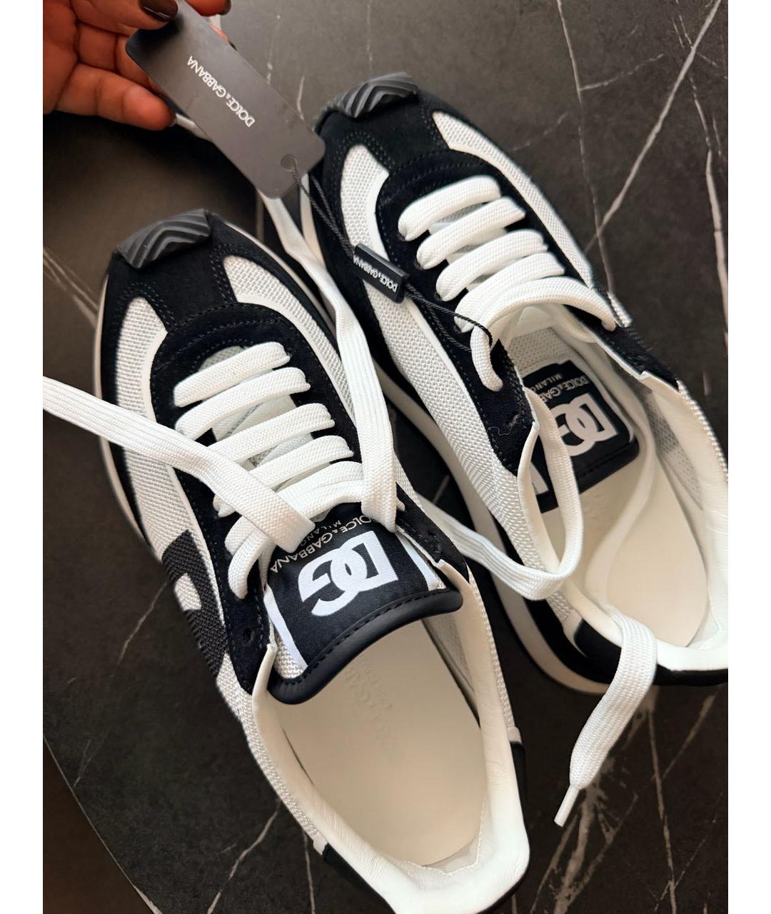 DOLCE&GABBANA Мульти текстильные кроссовки, фото 3