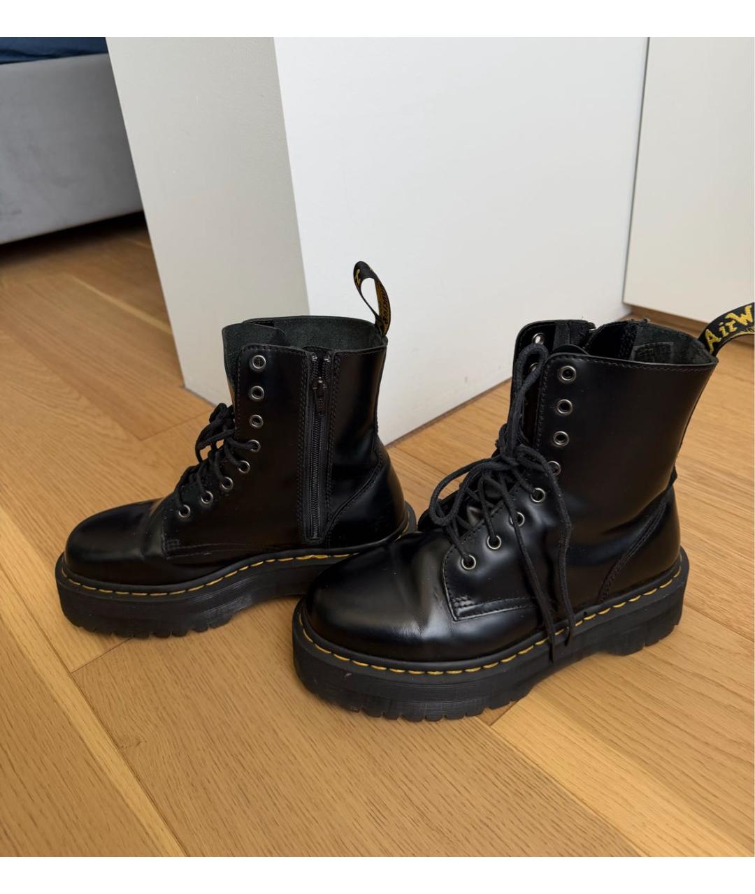 DR. MARTENS Черные ботинки из лакированной кожи, фото 5