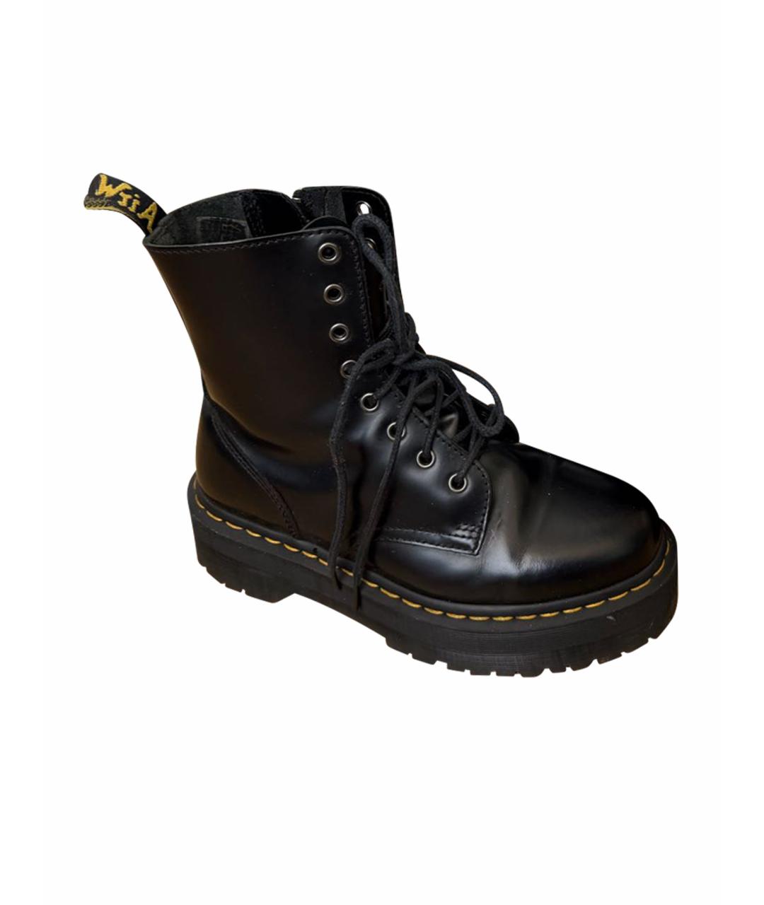 DR. MARTENS Черные ботинки из лакированной кожи, фото 1