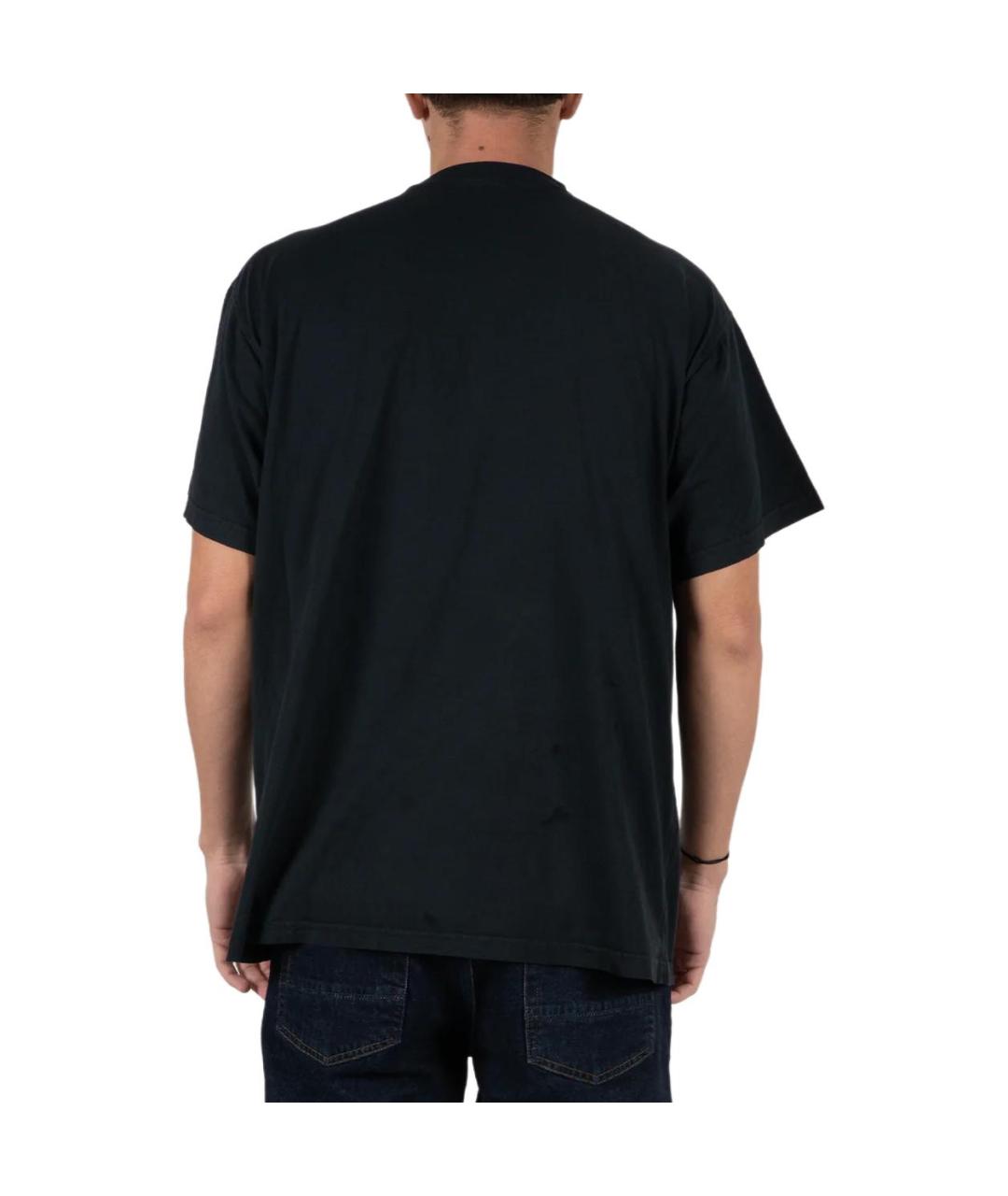 BALENCIAGA Черная футболка, фото 4